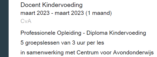 Kindervoeding maart 2023