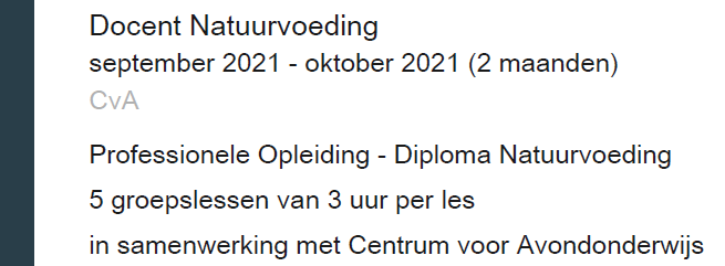 Natuurvoeding oktober 2021